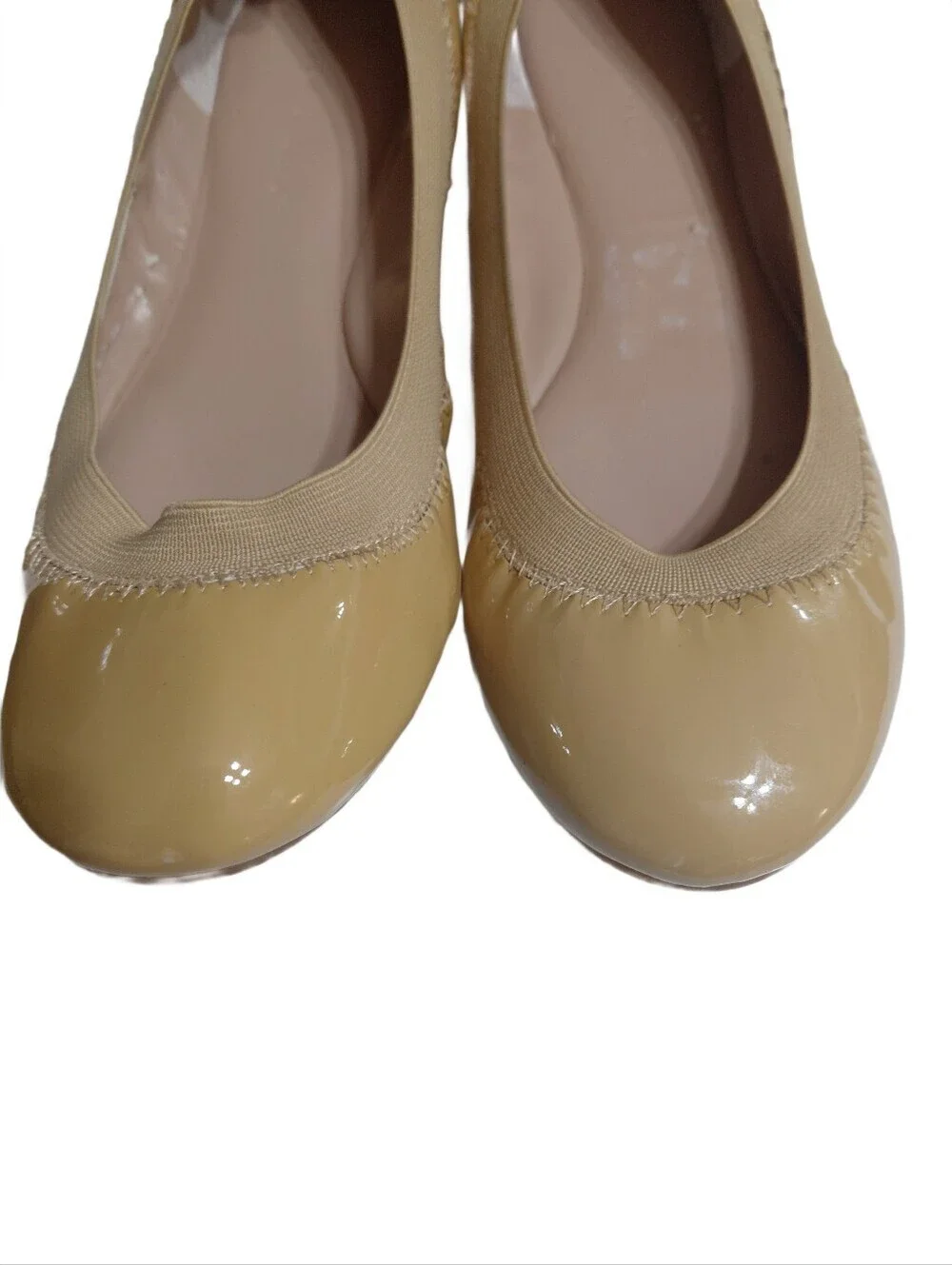J Crew Classic Yellow Patent Leather Ballet Flats Size 7